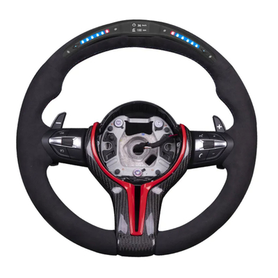 Honda Series Black Customized Design Steering Wheel With Smooth Grip Pattern